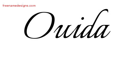 Calligraphic Name Tattoo Designs Ouida Download Free