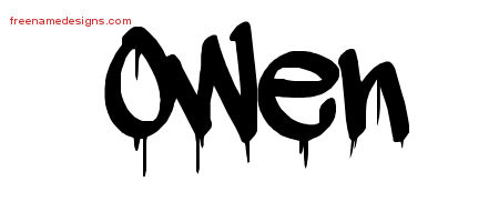 Graffiti Name Tattoo Designs Owen Free