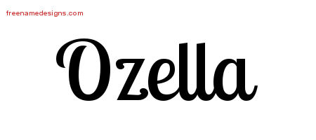 Handwritten Name Tattoo Designs Ozella Free Download