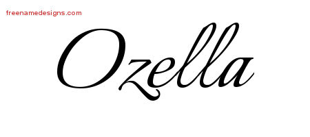 Calligraphic Name Tattoo Designs Ozella Download Free