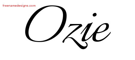 Calligraphic Name Tattoo Designs Ozie Download Free