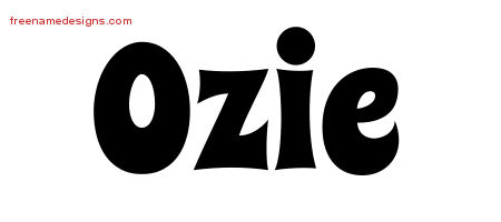 Groovy Name Tattoo Designs Ozie Free Lettering