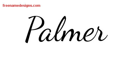 Lively Script Name Tattoo Designs Palmer Free Download