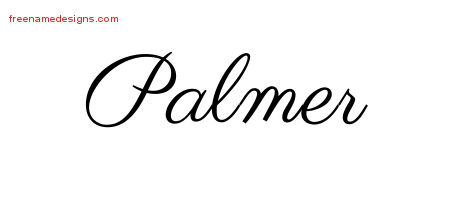 Classic Name Tattoo Designs Palmer Printable