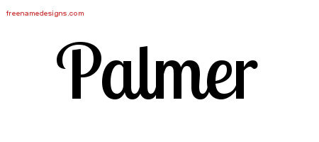 Handwritten Name Tattoo Designs Palmer Free Printout