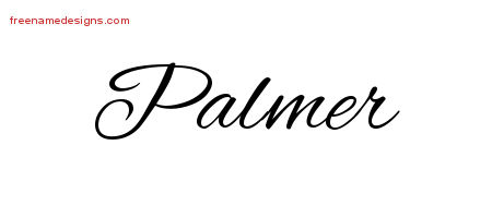 Cursive Name Tattoo Designs Palmer Free Graphic