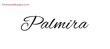 Cursive Name Tattoo Designs Palmira Download Free