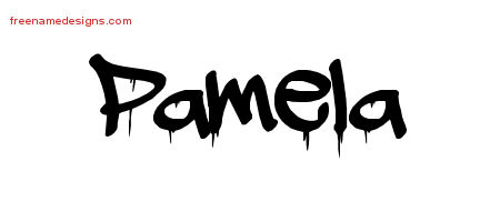 Graffiti Name Tattoo Designs Pamela Free Lettering