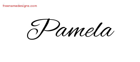Cursive Name Tattoo Designs Pamela Download Free