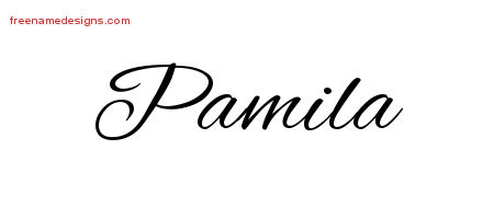Cursive Name Tattoo Designs Pamila Download Free