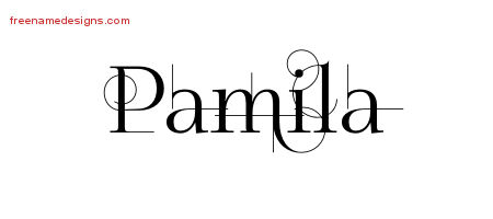 Decorated Name Tattoo Designs Pamila Free
