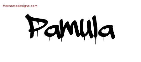Graffiti Name Tattoo Designs Pamula Free Lettering