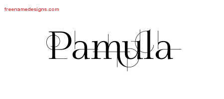 Decorated Name Tattoo Designs Pamula Free