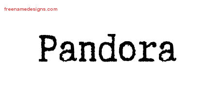 Typewriter Name Tattoo Designs Pandora Free Download