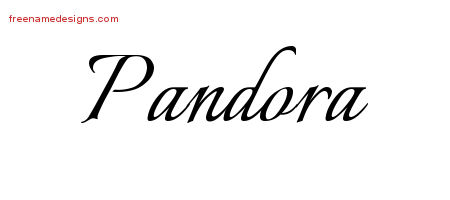 Calligraphic Name Tattoo Designs Pandora Download Free