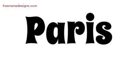 Groovy Name Tattoo Designs Paris Free Lettering