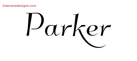 Elegant Name Tattoo Designs Parker Download Free