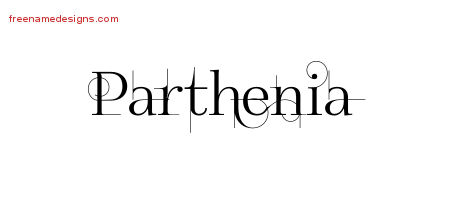 Decorated Name Tattoo Designs Parthenia Free