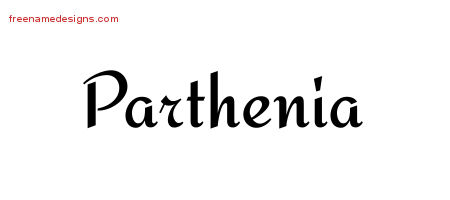 Calligraphic Stylish Name Tattoo Designs Parthenia Download Free