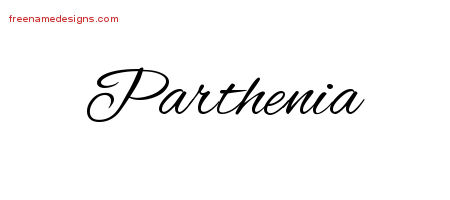 Cursive Name Tattoo Designs Parthenia Download Free