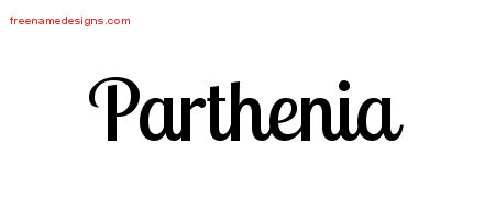 Handwritten Name Tattoo Designs Parthenia Free Download