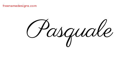 Classic Name Tattoo Designs Pasquale Printable
