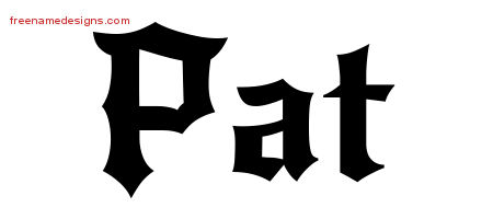 Gothic Name Tattoo Designs Pat Free Graphic