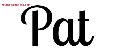 Handwritten Name Tattoo Designs Pat Free Printout