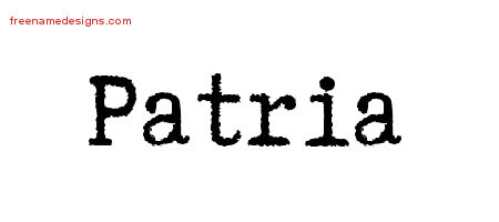 Typewriter Name Tattoo Designs Patria Free Download