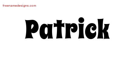Groovy Name Tattoo Designs Patrick Free Lettering