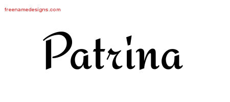 Calligraphic Stylish Name Tattoo Designs Patrina Download Free