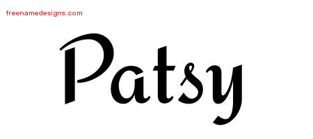 Calligraphic Stylish Name Tattoo Designs Patsy Download Free