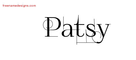 Decorated Name Tattoo Designs Patsy Free