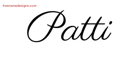 Classic Name Tattoo Designs Patti Graphic Download