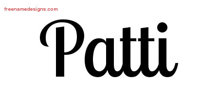 Handwritten Name Tattoo Designs Patti Free Download