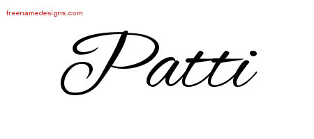 Cursive Name Tattoo Designs Patti Download Free