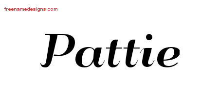 Art Deco Name Tattoo Designs Pattie Printable