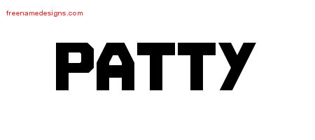 Titling Name Tattoo Designs Patty Free Printout