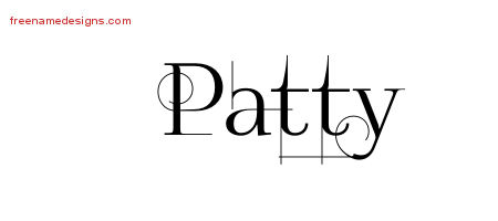 Decorated Name Tattoo Designs Patty Free
