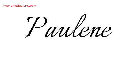 Calligraphic Name Tattoo Designs Paulene Download Free