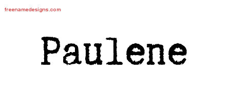 Typewriter Name Tattoo Designs Paulene Free Download