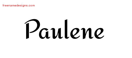 Calligraphic Stylish Name Tattoo Designs Paulene Download Free