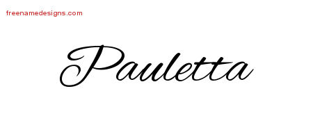 Cursive Name Tattoo Designs Pauletta Download Free