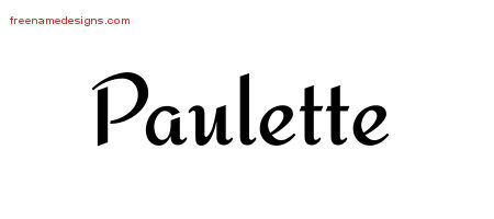 Calligraphic Stylish Name Tattoo Designs Paulette Download Free