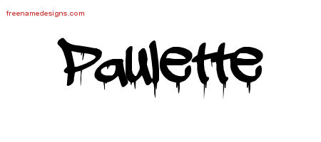 Graffiti Name Tattoo Designs Paulette Free Lettering