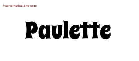 Groovy Name Tattoo Designs Paulette Free Lettering
