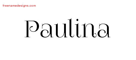 Vintage Name Tattoo Designs Paulina Free Download