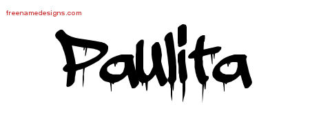 Graffiti Name Tattoo Designs Paulita Free Lettering