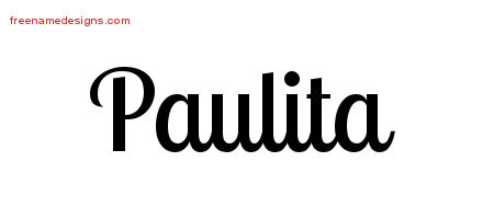 Handwritten Name Tattoo Designs Paulita Free Download