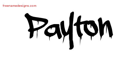 Graffiti Name Tattoo Designs Payton Free Lettering